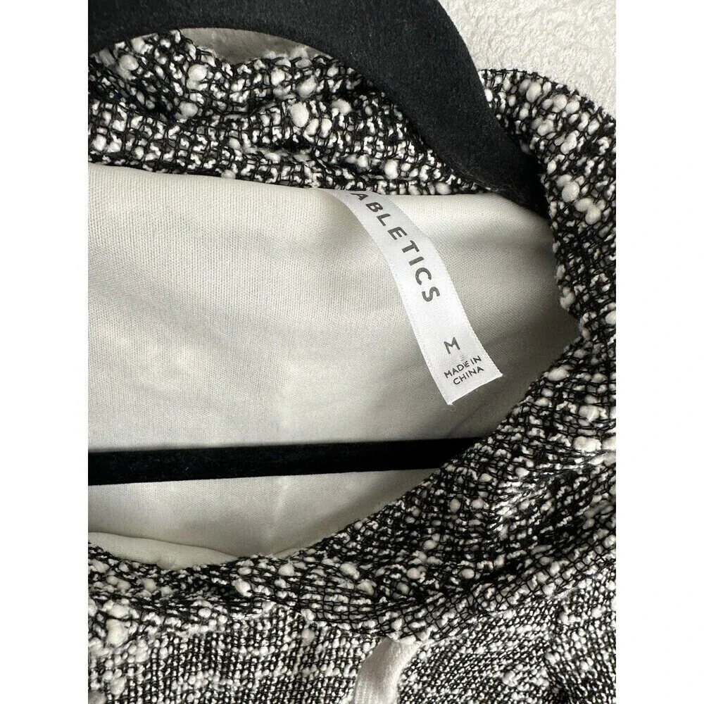 Fabletics Yukon Sweater Dress Women's Medium Marled Open Knit Hooded Cozy Sporty - Picture 3 of 5